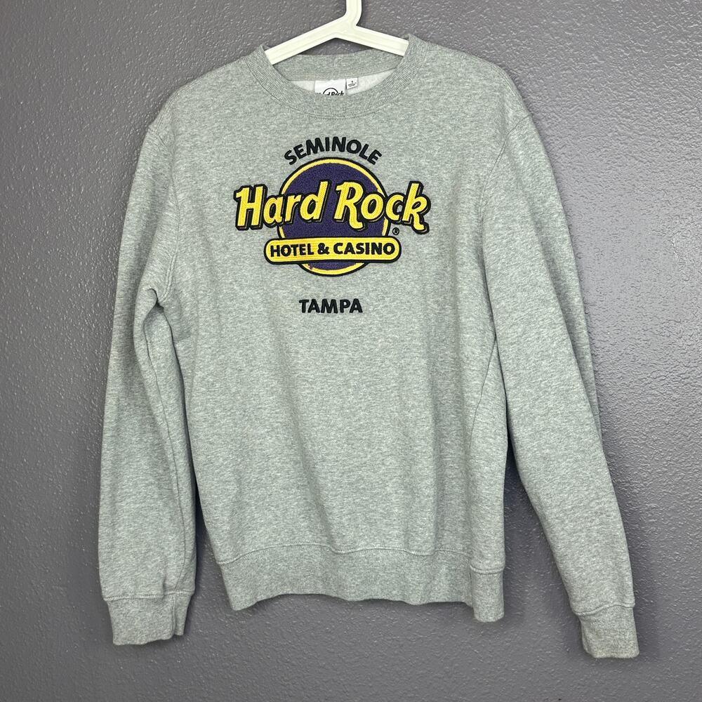 Seminole Hard Rock Hotel Sweatshirt Mens size Small Gray